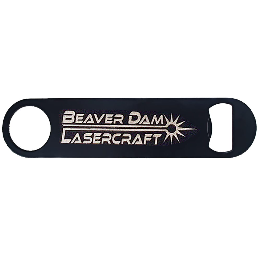 7 Inch Engraved Stainless Steel Bottle Opener - 5 Pack