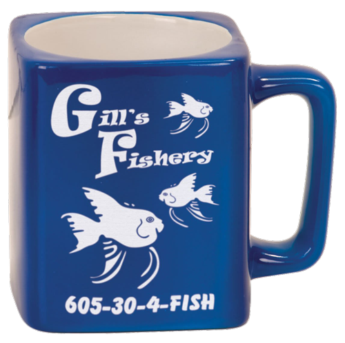 8 oz. Ceramic Square Coffee Mug