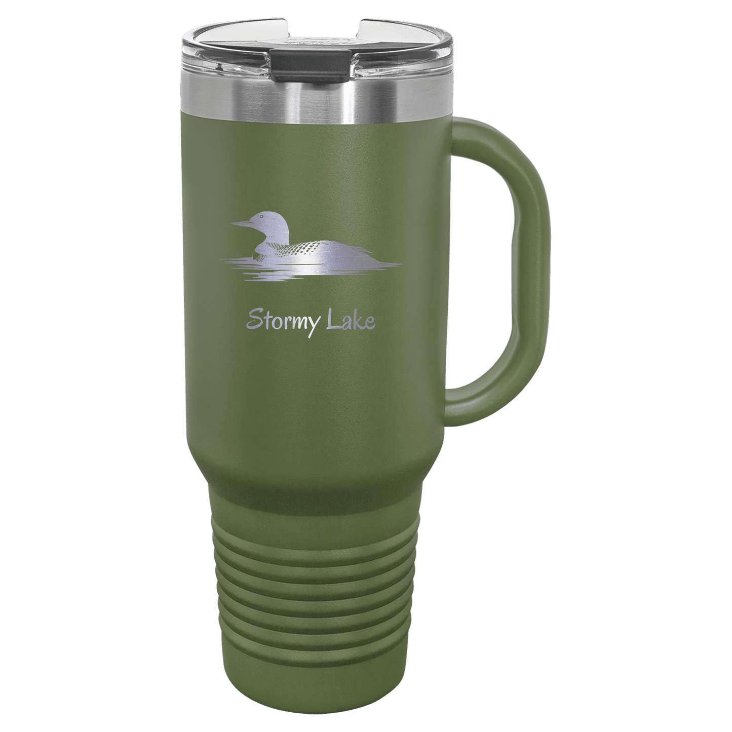 Loon on Stormy Lake Tumblers