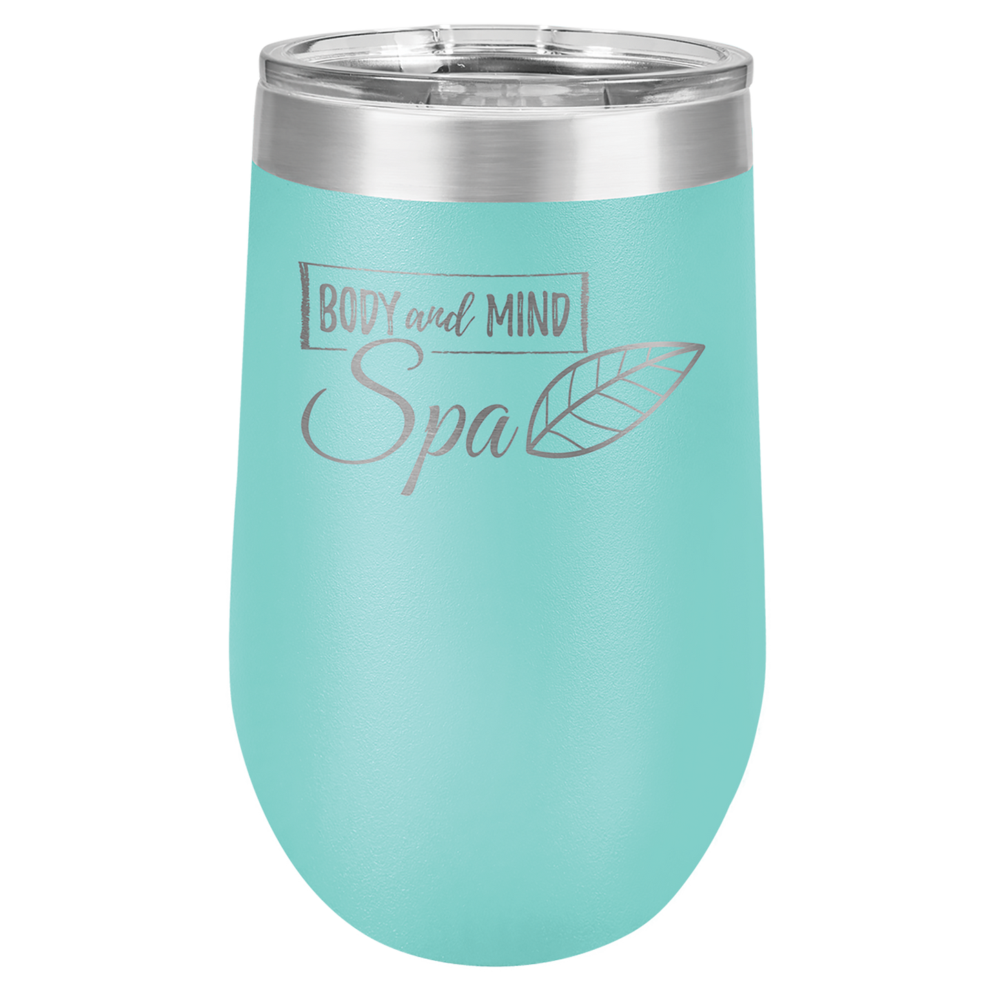 Customized 16 oz. Polar Camel Vacuum Insulated Stemless Wine Tumbler with Clear Lid