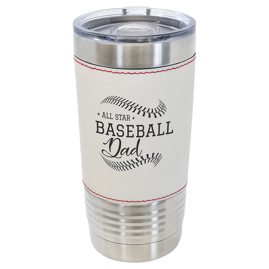 Customized 20 Oz. Leatherette Sport Tumbler with Slider Lid