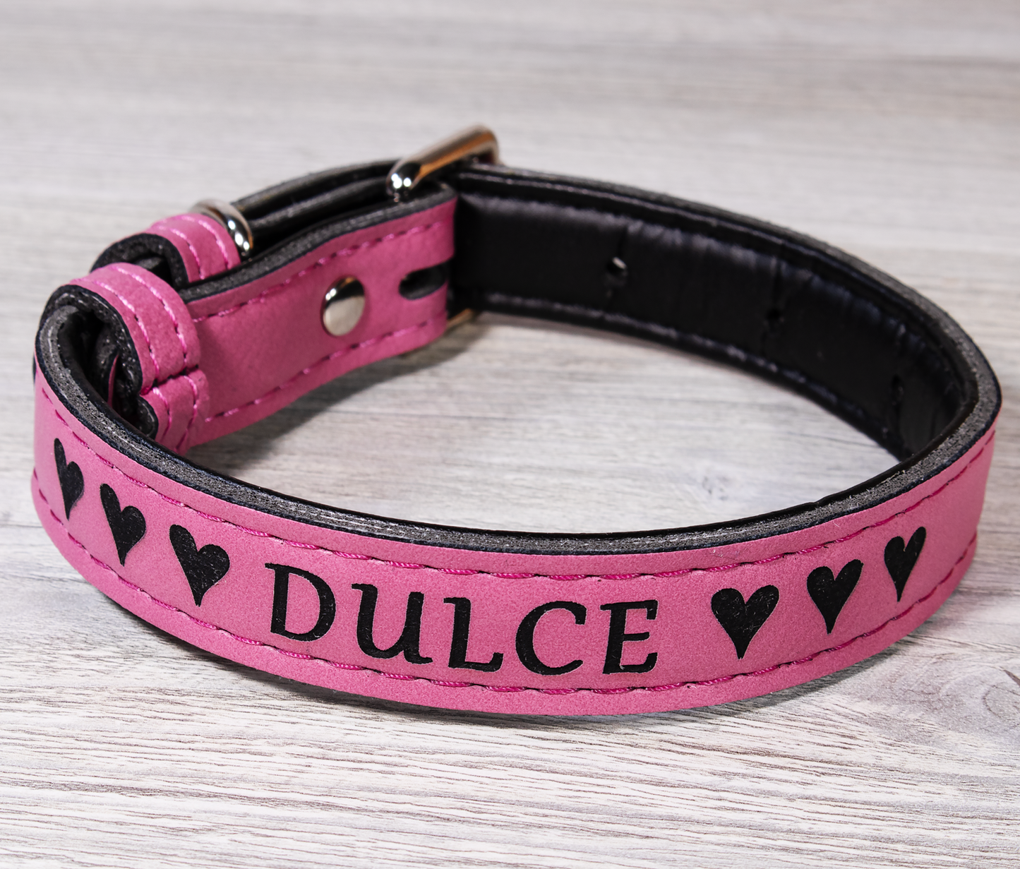 Custom Leatherette Dog Collar