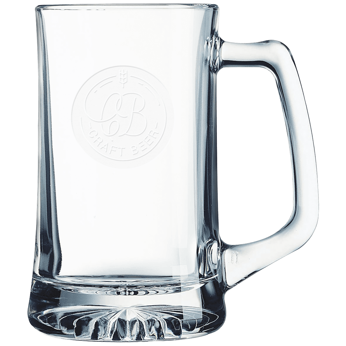 Customized Laser Etched 25 oz. Beer Mug with Handle