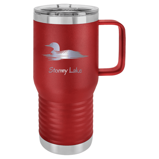 Loon on Stormy Lake Tumblers