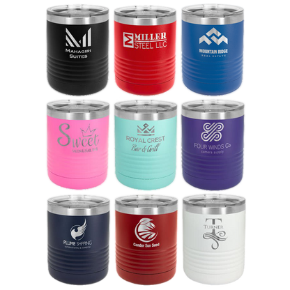 Customized 10 oz. Polar Camel Vacuum Insulated Ringneck Tumbler with Clear Lid