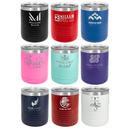 Customized 10 oz. Polar Camel Vacuum Insulated Ringneck Tumbler with Clear Lid