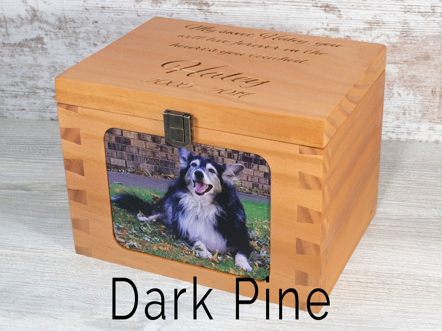 Hand Made Customized Dovetail Pet Urn
