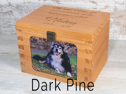 Hand Made Customized Dovetail Pet Urn