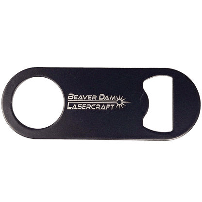 3.5 Inch Engraved Stainless Steel Bottle Opener - 5 Pack