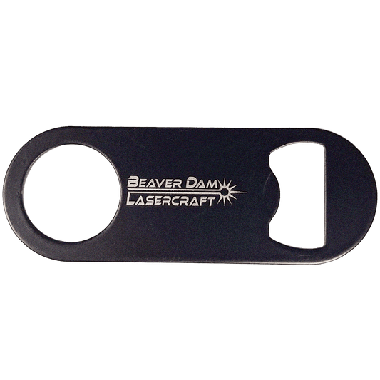 3.5 Inch Engraved Stainless Steel Bottle Opener - 5 Pack