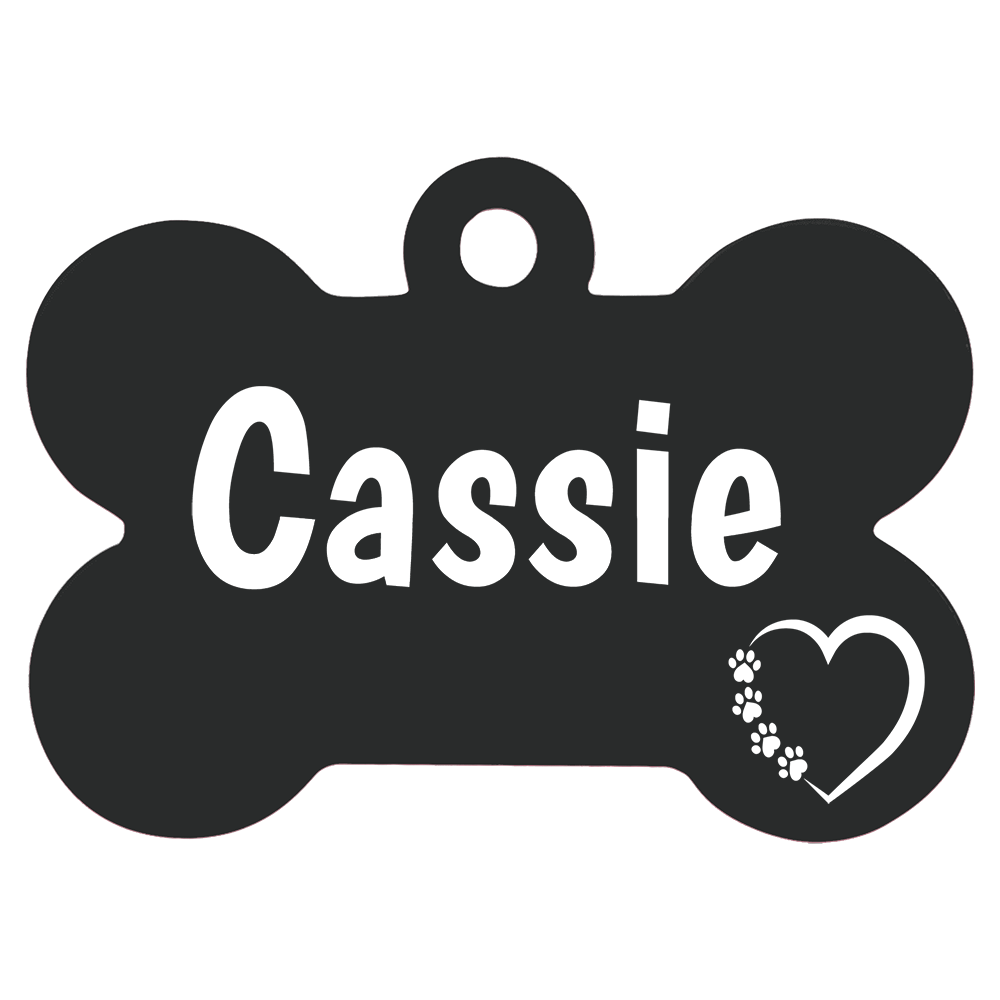 Anodized Aluminum Bone Pet Tags