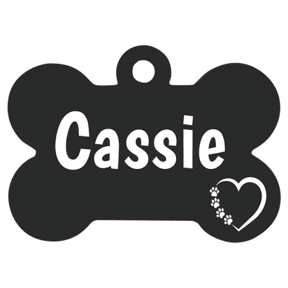 Anodized Aluminum Bone Pet Tags