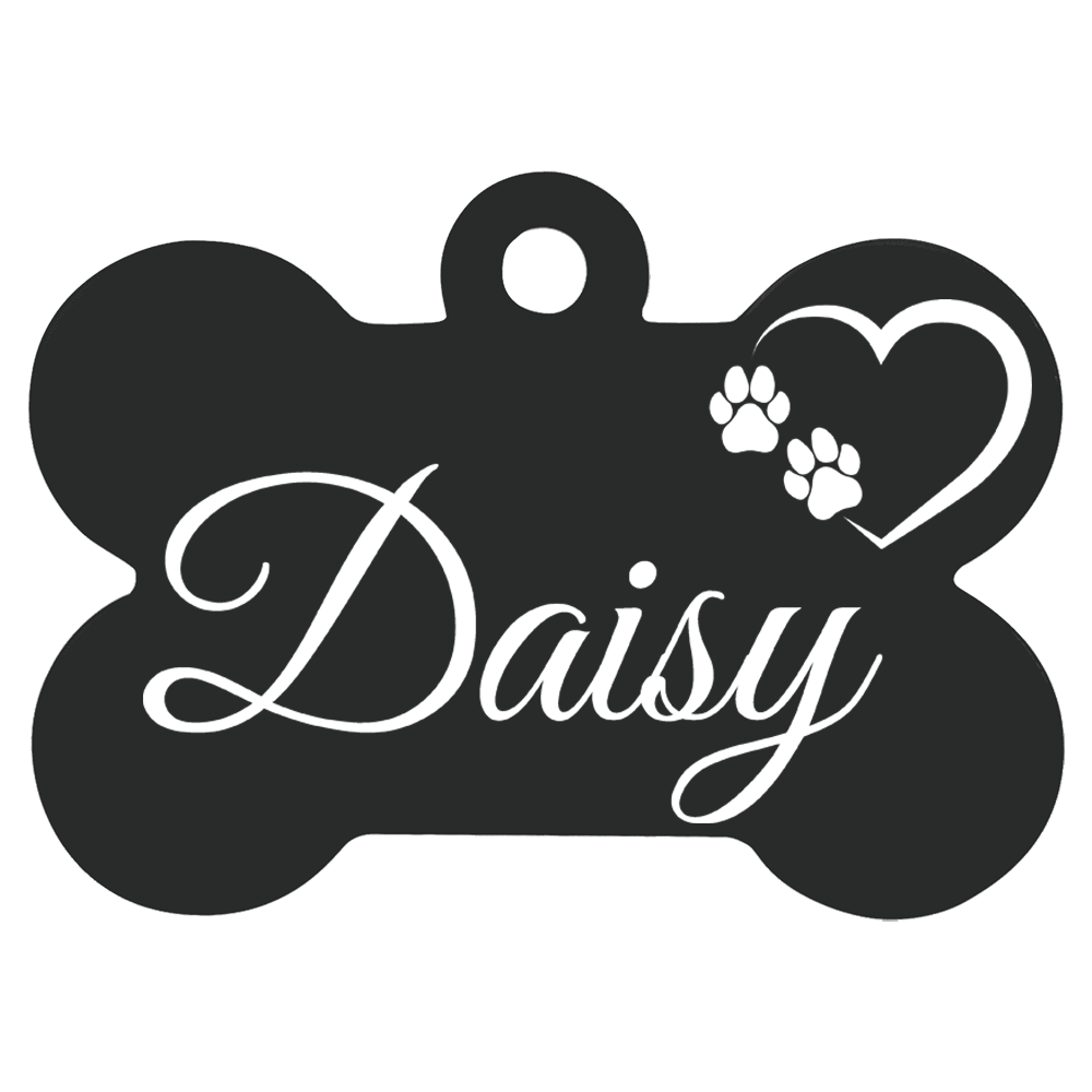 Anodized Aluminum Bone Pet Tags