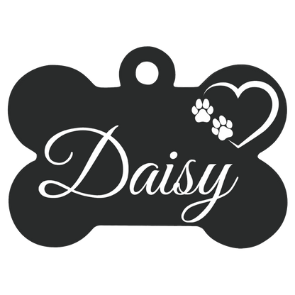 Anodized Aluminum Bone Pet Tags