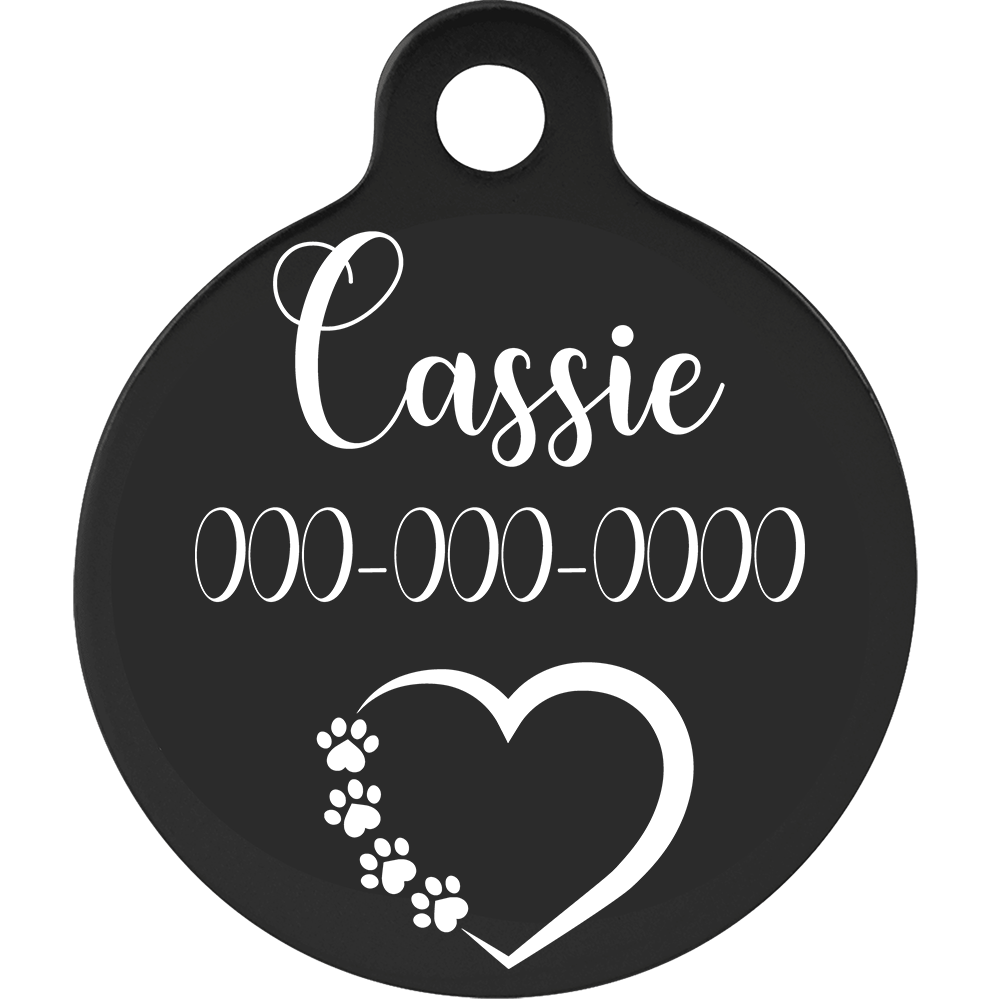 Round Medallion Anodized Aluminum Pet Tags
