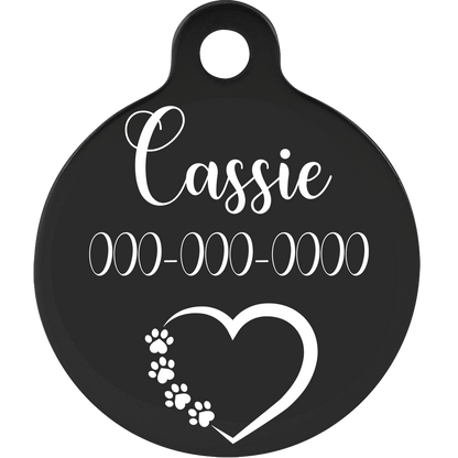 Round Medallion Anodized Aluminum Pet Tags