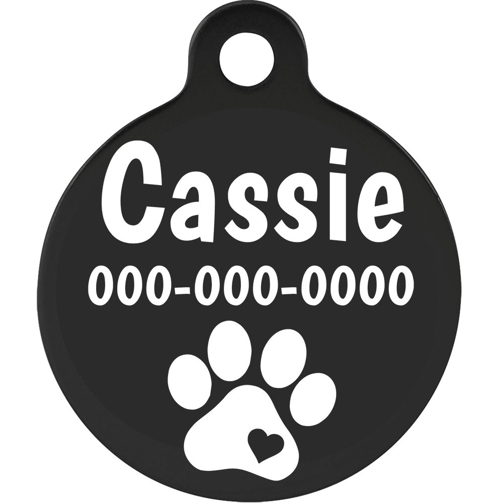 Round Medallion Anodized Aluminum Pet Tags