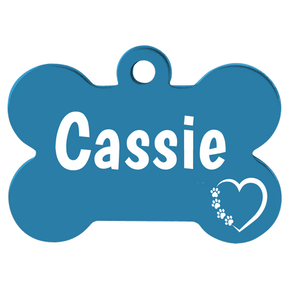 Anodized Aluminum Bone Pet Tags
