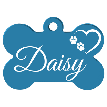 Anodized Aluminum Bone Pet Tags