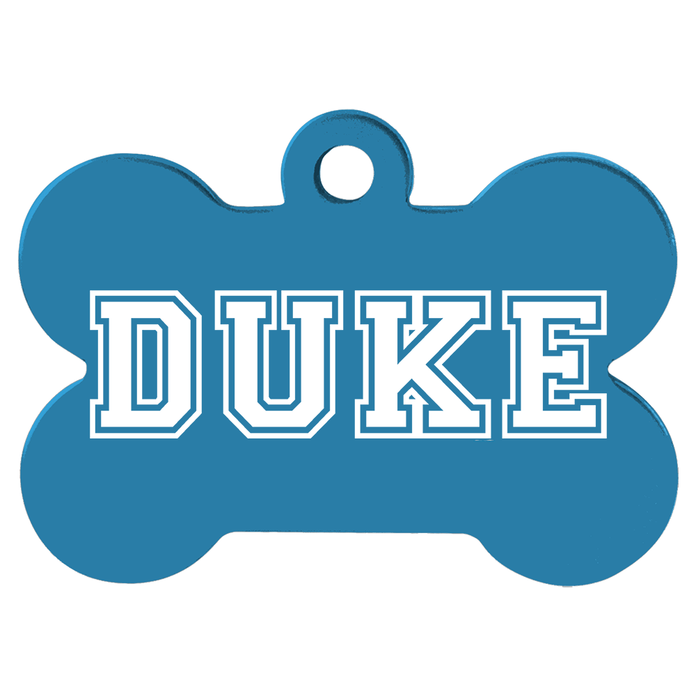 Anodized Aluminum Bone Pet Tags