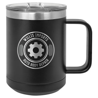 Customized 15 oz. Polar Camel Coffee Mug with Slider Lid