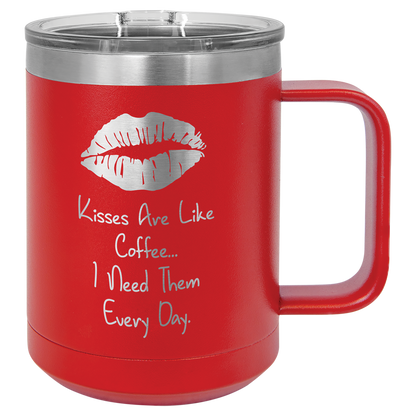 Customized 15 oz. Polar Camel Coffee Mug with Slider Lid