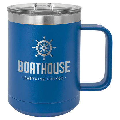 Customized 15 oz. Polar Camel Coffee Mug with Slider Lid