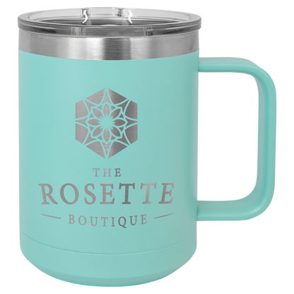 Customized 15 oz. Polar Camel Coffee Mug with Slider Lid