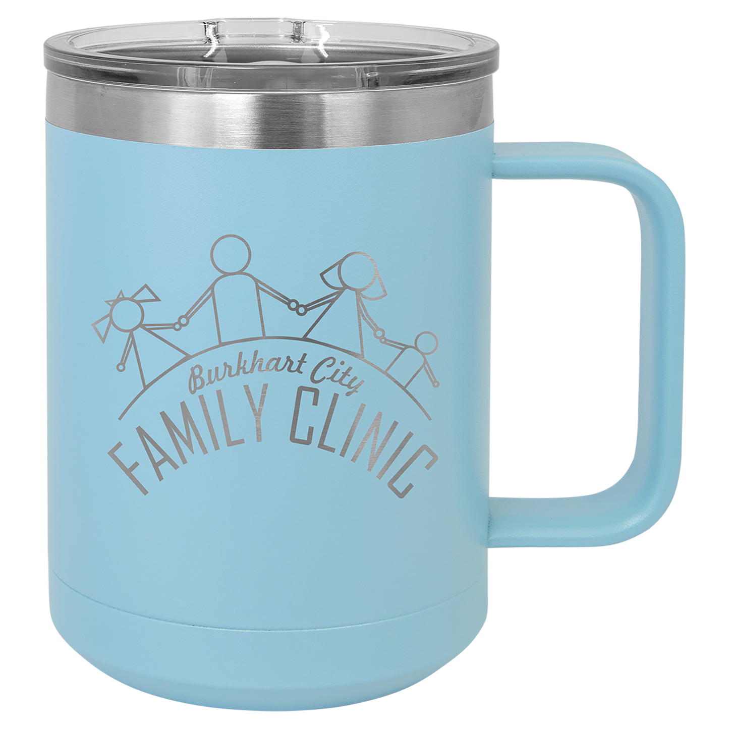 Customized 15 oz. Polar Camel Coffee Mug with Slider Lid