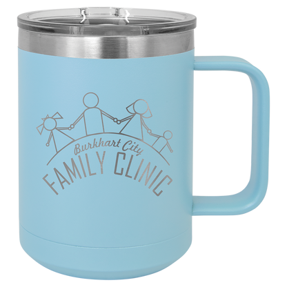 Customized 15 oz. Polar Camel Coffee Mug with Slider Lid
