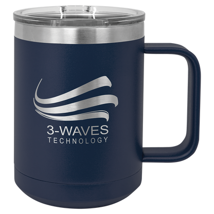Customized 15 oz. Polar Camel Coffee Mug with Slider Lid