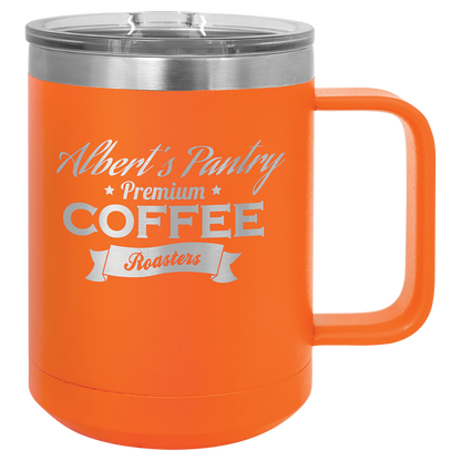 Customized 15 oz. Polar Camel Coffee Mug with Slider Lid