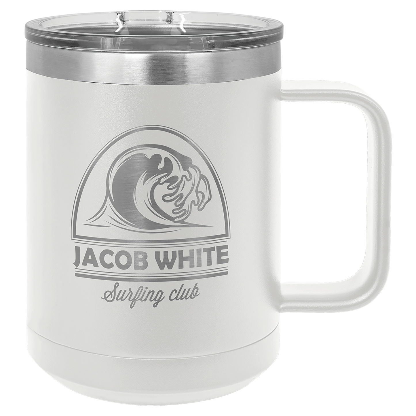 Customized 15 oz. Polar Camel Coffee Mug with Slider Lid