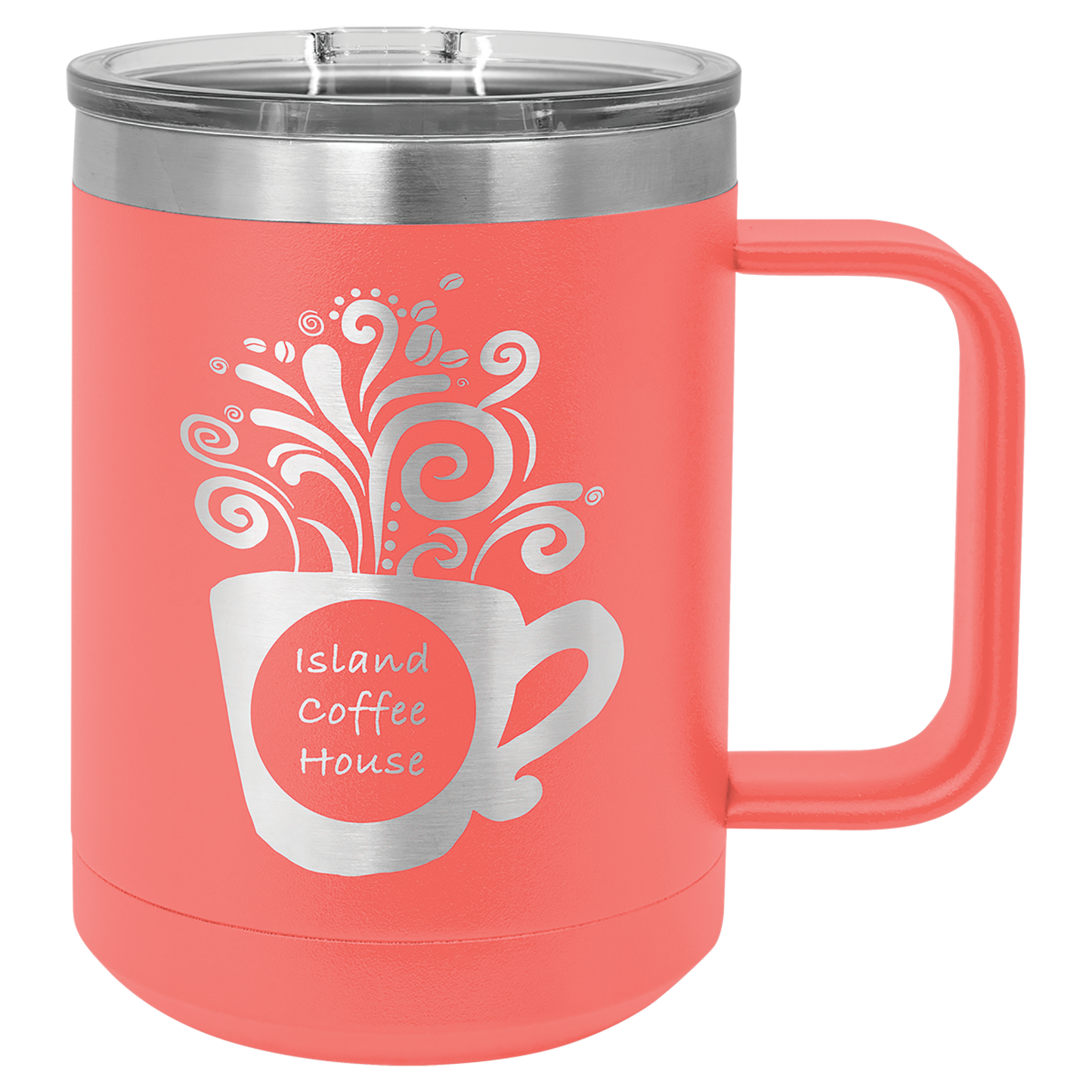 Customized 15 oz. Polar Camel Coffee Mug with Slider Lid