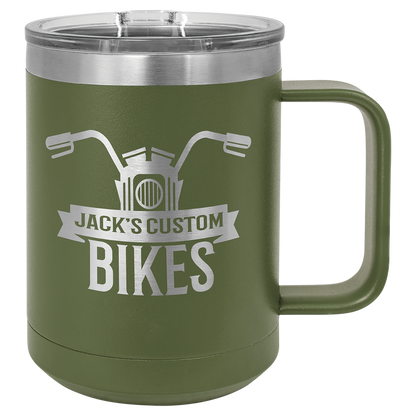 Customized 15 oz. Polar Camel Coffee Mug with Slider Lid