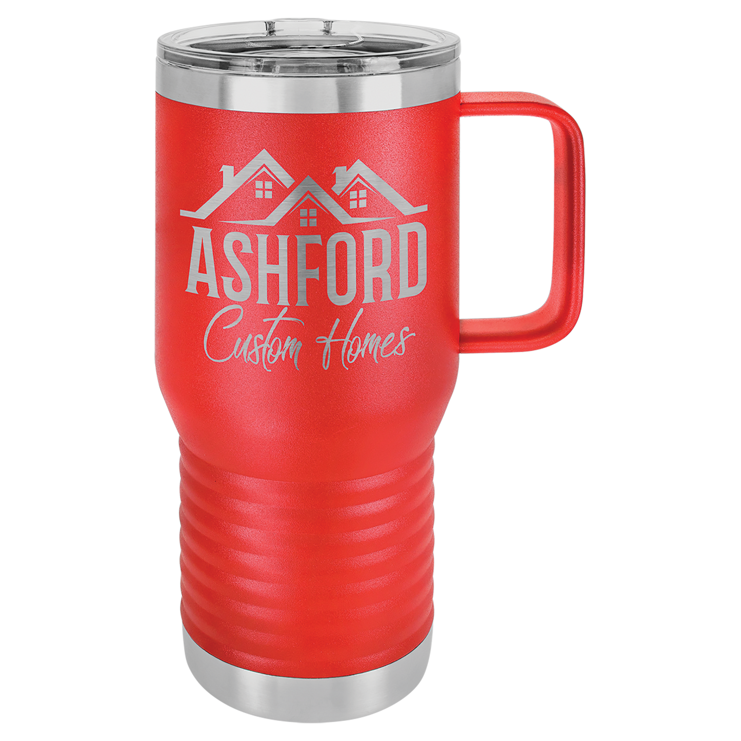 Customized 20 oz. Polar Camel Travel Mug with Handle & Slider Lid