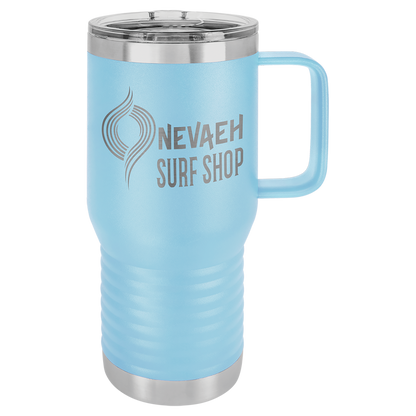 Customized 20 oz. Polar Camel Travel Mug with Handle & Slider Lid