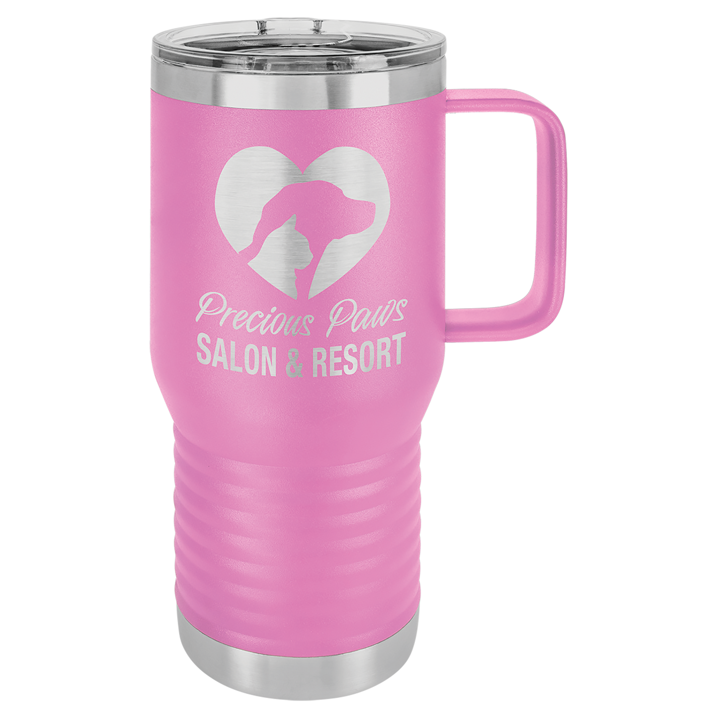 Customized 20 oz. Polar Camel Travel Mug with Handle & Slider Lid