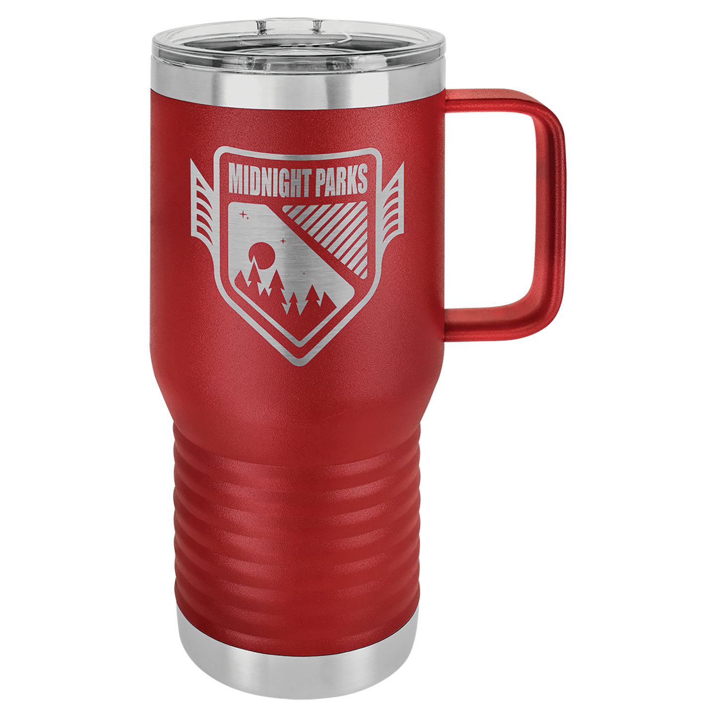 Customized 20 oz. Polar Camel Travel Mug with Handle & Slider Lid