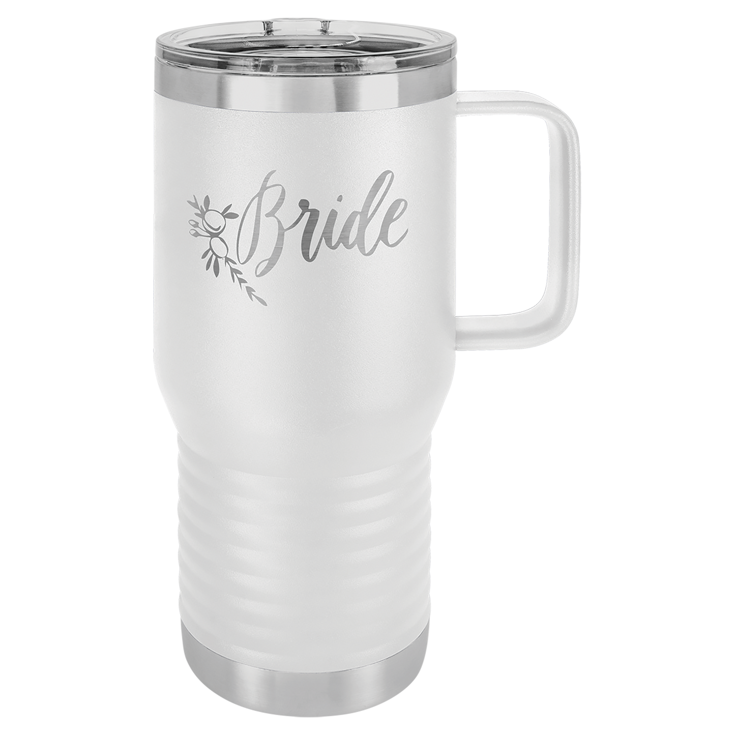Customized 20 oz. Polar Camel Travel Mug with Handle & Slider Lid