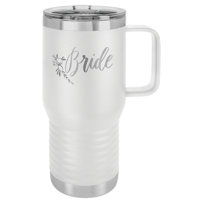 Customized 20 oz. Polar Camel Travel Mug with Handle & Slider Lid