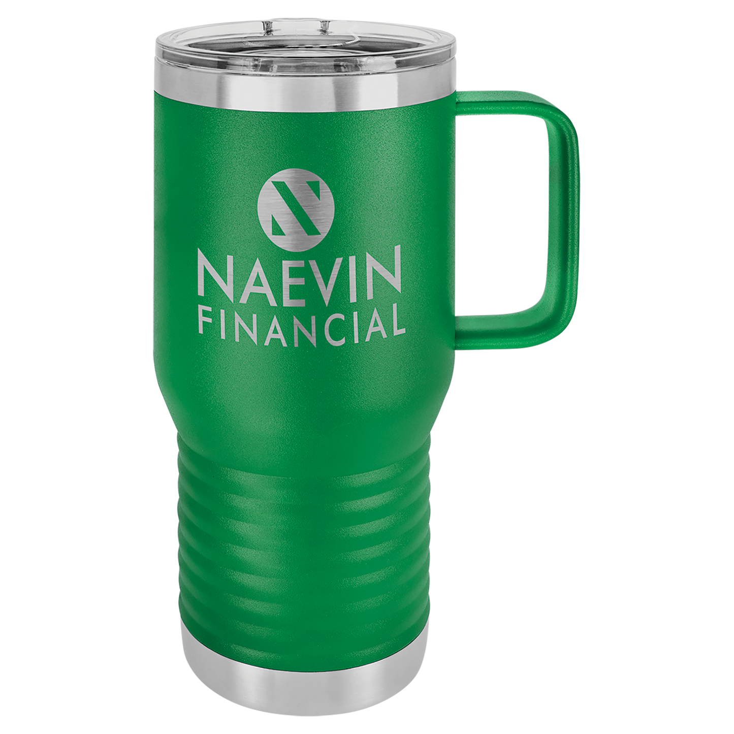 Customized 20 oz. Polar Camel Travel Mug with Handle & Slider Lid