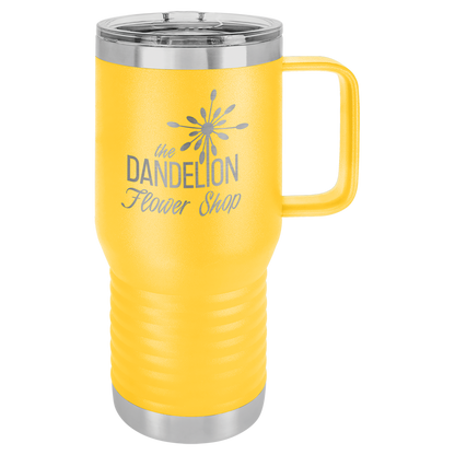 Customized 20 oz. Polar Camel Travel Mug with Handle & Slider Lid