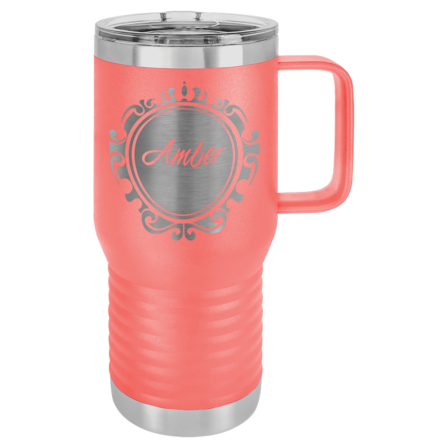 Customized 20 oz. Polar Camel Travel Mug with Handle & Slider Lid