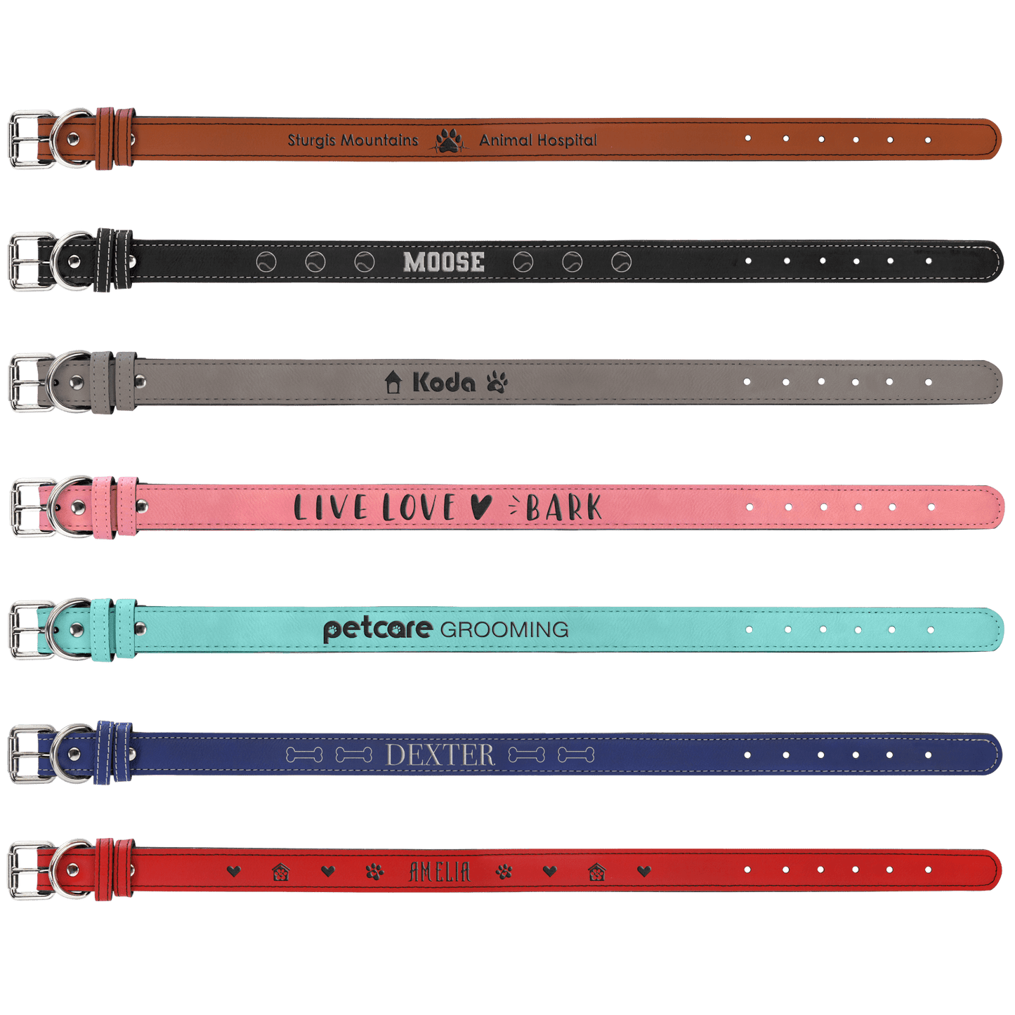 Custom Leatherette Dog Collar