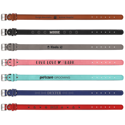 Custom Leatherette Dog Collar
