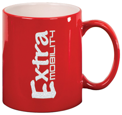 Customized Laser Etched 11 Oz Round Ceramic Coffee Mug