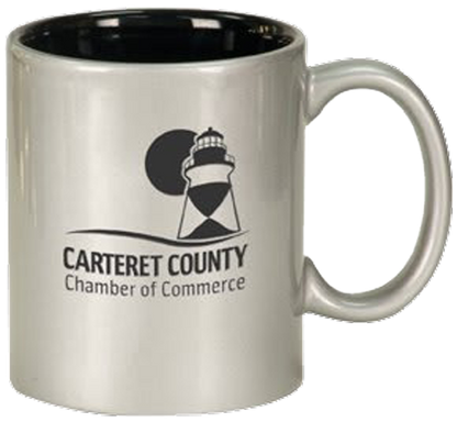 Customized Laser Etched 11 Oz Round Ceramic Coffee Mug