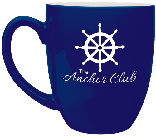 Customized Laser Etched 16 oz. Ceramic Bistro Coffee Mug