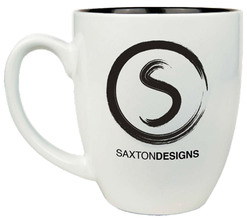 Customized Laser Etched 16 oz. Ceramic Bistro Coffee Mug